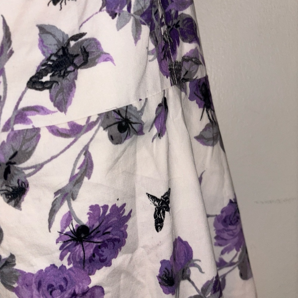 Hot Topic Purple and White Strapless Sundress - Picture 4 of 8